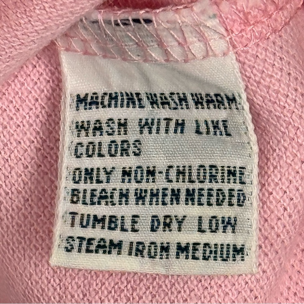 Vtg. Y2K Polo Ralph Lauren Classic Fit Short Sleeve Cotton Polo Shirt Pink Large - Picture 8 of 13